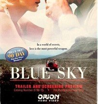 Blue Sky Promo Copy Vintage VHS Trailer Preview Screening Lange 1995 VHSBX15 - £7.87 GBP