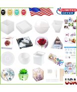 Complete 20Pc Resin Mold Kit with Tools &amp; Sequins - Perfect for Creative... - $44.74 CAD