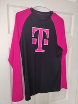 T-Mobile Employee T Shirt Uniform Black Long Sleeve Medium  - £11.83 GBP