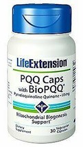 Life Extension BioPQQ PYRROLOQUINOLINE QUINONE 30 VEGGIE CAPSULES 10 MG - $17.04
