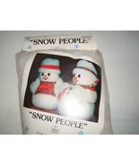 Vint. 1981 Snow People Kit Christmas Snowman (Makes SnowMan Only) by Tee... - $17.83 CAD