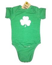 Screen Printed Shamrock Baby Bodysuit 6m 12m 18m 24m Irish Green - £10.97 GBP+