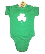 Screen Printed Shamrock Baby Bodysuit 6m 12m 18m 24m Irish Green - £11.16 GBP+
