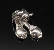 925 Sterling Silver - Vintage Two High Heels Sandals Charm Pendant - PT2... - £26.74 GBP