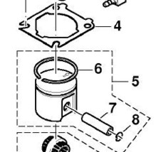 Dolmar, Makita # 021131111 37MM Piston Kit Assembly with Cylinder Head Gasket - £64.13 GBP