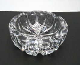 Crystal Ashtray Signed St. Louis - Large 6.75"  Heavy image 5