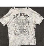 Affliction Live Fast Mens American Customs Motors Garage Built T-Shirt W... - £16.96 GBP