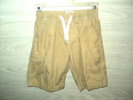 Oshkosh B&#39;gosh Cargo Shorts Khaki Boy&#39;s Size 7x Pull-On Elastic Waist Drawstring - £10.85 GBP