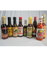 RARE! x9 hot sauce GLASS COLLECTIBLE BOTTLE New Old Stock ALL MEXICO REL... - $59.99