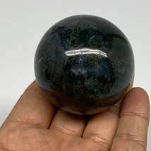 166.4g, 2&quot;(49mm), Natural Moss Agate Sphere Ball Gemstone @India,B22427 - £15.77 GBP
