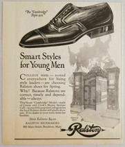 1924 Print Ad Ralston Cambridge Men&#39;s Shoes Brockton,MA - £9.96 GBP