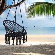 Macrame Hammock Swing Chair: Indoor/Outdoor - £63.21 GBP