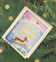 Hallmark Keepsake All Things Beautiful Deer Christmas Ornament Mini Book -New - £17.11 GBP