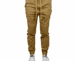 Galaxy By Harvic Men&#39;s Twill Cotton Stretch Moto Jogger 2 Pack Timber/KH... - $30.95