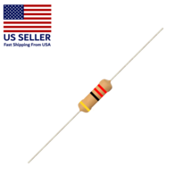 Resistors (10) 22 Ohm Carbon Film, 1/4 (.25) Watt, Tolerance ±5 % - $2.85