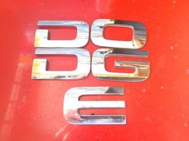 2002-2008 Dodge Ram 1500 2500 Tailgate Emblem Logo Chrome Letters Oem - £16.88 GBP