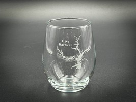 Lake Hartwell Georgia -  15 oz Stemless Wine Glass - Lake Life Gift - £10.22 GBP