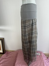 NWOT Brunello Cucinelli Silk Organza Plaid Print Long Skirt Size IT 44 US 8 M - £278.97 GBP