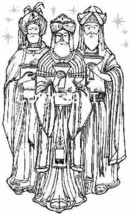 Three Kings New Mounted Rubber Stamp - $6.35