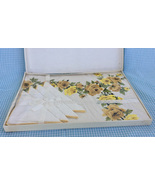 Simtex Vintage Table Linen Set NIB with Yellow Roses - £31.79 GBP