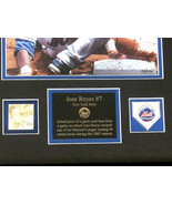 JOSE REYES 2005 STOLEN BASE CHAMP NEW YORK METS L/E GAME USED BASE FRAME... - £152.63 GBP