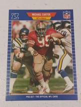 Michael Carter San Francisco 49ers 1989 Pro Set Card #370 - £0.76 GBP