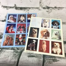 Vintage American Greetings Puppy Dog Stickers Lot Of 2 Sheets 17 Total  - £6.32 GBP