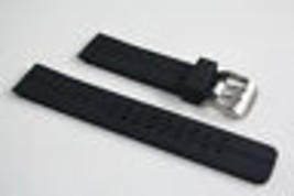  Black Rubber Heavy Watch Band STRAP s/s Buckle fits Luminox with 2 pin 22mm - £13.47 GBP