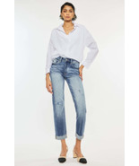 Kancan High Rise Cuffed Straight Jeans - $58.27 CAD