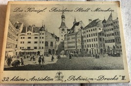 Rare Antique Postcards Set 32 Munchen Germany Royal Residences Munich in... - $49.50