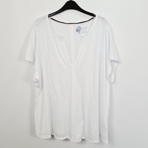 Anthropologie - Pilcro V-Neck T-Shirt - XXL - White - £17.81 GBP