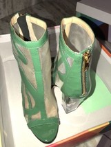 Katy Perry Chaussures Le Richie Maille Verni Vert 4.25 Talon 5M Neuf en ... - $153.17