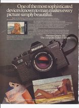 1981 Mamiya ZE Quartz SLR Camera Print Ad Vintage Electronics 8.5" x 11" - $19.75