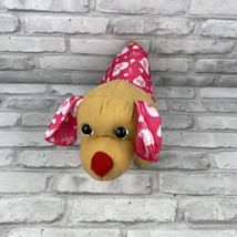 Kellytoy Plush Dog 12" Puppy Stuffed Animal Pink White Heart Love Pajamas - £10.20 GBP