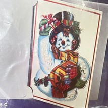 Vintage Do It Yourself Christmas Card Kit Craft Easy To Follow Instructions Snow - £4.74 GBP