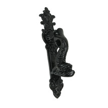 Rustic Black Enamel Cast Iron Roman Dolphin Decorative Door Knocker - £14.41 GBP