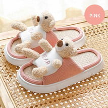 Funny Designer Home Women Slippers Spring Breathable Floor Mute Couples Cotton S - £23.22 GBP