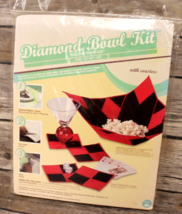 New!!  Checkerboard Bowl w Coasters Craft Kit By Prym-Dritz Iron~Cut-Out... - $9.50