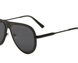 Luxe Sport Turbo Flat Top Solid Metal Frame Aviator Sunglasses (Black &amp; ... - $11.71