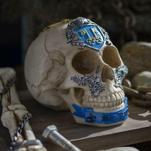 Ebros Knights of The Round Table King Arthur Skulls Sir Kay Resin Skull Figurine - £23.17 GBP