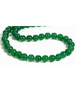 6mm Dyed Green Agate Round Beads, 1 15in Strand, stone, emerald, kelly, ... - £3.96 GBP