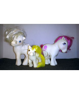 Vintage MLP My Little Pony G1 Birth Flower Princess Tiffany Lofty Lot of 3 - £18.37 GBP