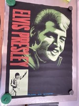 Vintage 1970&#39;s Elvis Presley on Stage Poster Unrolled - £23.80 GBP