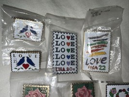 USPS LOVE pin Stamp Pin Lot 10 Piece Set Washington - $19.79