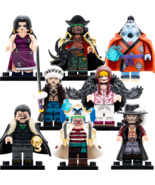 8pcs One Piece Teach Hancock Law Jinbe Mihawk Buggy Minifigures Building... - $20.99