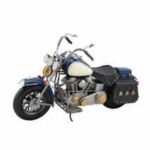 Zaer Ltd. Vintage Style 16&quot; Long Detailed Metal Motorcycle Decorations (Dark Blu - £50.96 GBP+