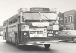 1970s Chicago Transit Authority CTA #5574 Sunny Brook Whiskey Ad B&amp;W Photo - £7.60 GBP