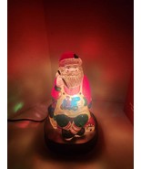 Old World CHRISTMAS SANTA TOYMAKER 1995 LIGHTED GLASS EM MERCK Vtg In Or... - $140.00