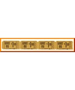 Vintage Movie Theatre Tickets, Admit One For $1.00,  Globe Ticket Co, 19... - $75.63 MXN