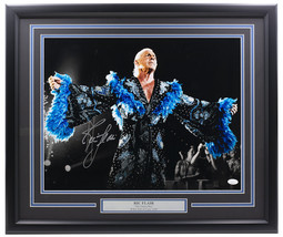 Ric Flair Signé Encadré 16x20 Wwe Lumière Photo JSA ITP - £140.16 GBP